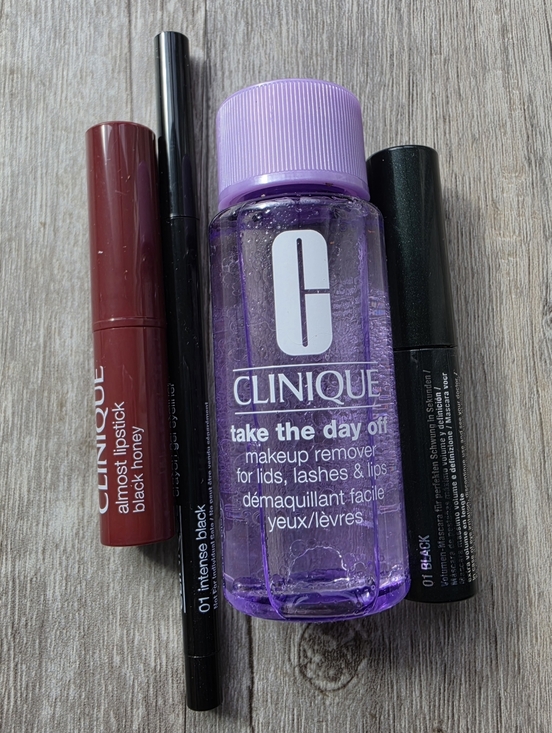 Clinique Other - Clinique Black Honey Lipstick + Mascara + Black Gel Eyeliner + Makeup Remover